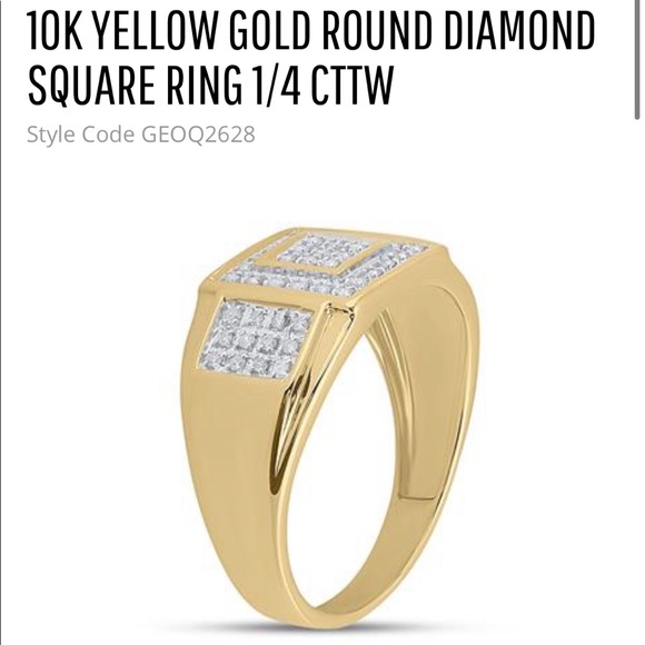 10k Solid Gold Genuine Real Diamond ring Free appraisal & posh authenticate incl - Picture 8 of 9